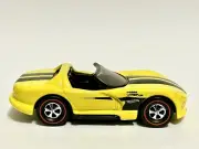 Custom Made Redline Hot Wheels Dodge Viper Convertible Gloss Yellow Striped
