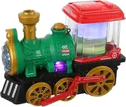 Train Model for Boys and Girls Electric Cartoon Train Toy Steaming Design Educational Learning Toy Plastic Material Green