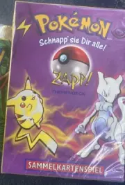 ZAP! Base Set SEALED Theme Deck (60 Pokemon Cards) Vintage. Great Shape. Sealed!