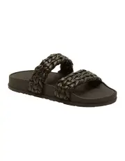 [Roxy] Slippy Slide Platform Sandals in Black