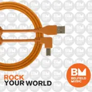UDG Ultimate U95004 USB2 Cable A-B Orange Angled 1m - Brand New - Belfield Music