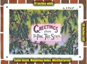 METAL SIGN - Maine Postcard - Greetings From the Pine Tree State