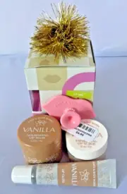 BATH & BODY WORKS LIP RITUAL SET VANILLA LIP MASK LIP SCRUB SCRUBBER GLOSS NWT