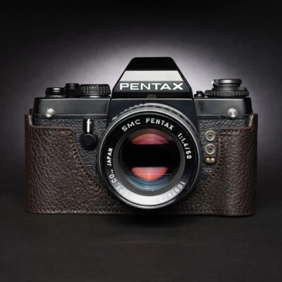 Handmade Genuine Leather Half Camera Case Cover For Pentax K2 LX MX SUPER A