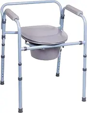 Carex Health Brands Deluxe Folding Commode