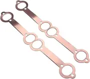 MCFPGFVKNA 1.8 X 1.5 SBC Exhaust Gaskets Oval Port Copper Header Reusable Replacement Compatible With Chevy SB 350 shim