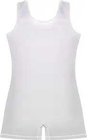 [GAIGEO] Magnolia Gainsboro Gradient Ombre Gymnastics Leotards for Girls Toddler Biketard Dress Ballet Outfit with Shorts 2-3t
