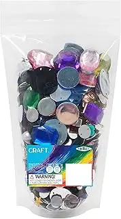 Arbee Craft Flatback Rhinestones, Multicolour, Assorted Size