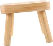 GOOHOCHY Portable Wooden Stool Lightweight Sturdy Footstool for Home Outdoor Use Small Kitchen Fishing Stool Unisex Design for All Ages