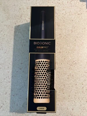 Bio Ionic 24k Gold Pro Ceramic Round Brush - LARGE Discontinued. Free Shipping