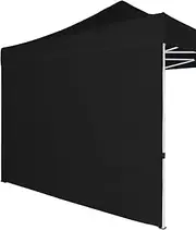 [COOSHADE] Instant SunWall for 10x10 Gazebo Pop up Canopy, Canopy Walls 10x10，Outdoor Instant Canopies, 1 Pack Sidewall Only (Black)