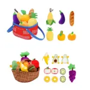 Simulation Kitchen Play Vegetable Basket Toy Preschools Sorting Puzzle Toy