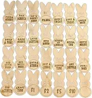 28PCS Easter Kids Reward Bunny Tokens, Easter Egg Tokens, Easter Tokens Pocket Tokens, Reward Tokens