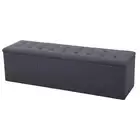 Artiss Storage Ottoman Blanket Box 140cm Bench Linen Chest Foot Stool Dark Grey
