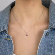 Pink Topaz and Diamond Pendant in 9ct White Gold, 9ct White Gold Curb Chain 45cm Diamond Cut (10179054)