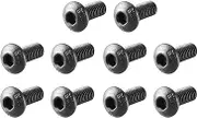 uxcell M4 x 10mm Alloy Steel Hex Bolt Socket Head Cap Screws Black 100 Pcs