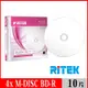 RITEK錸德 M-DISC千年光碟 4x BD-R 25GB 珍珠白滿版可列印/單片盒裝10入