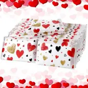 25 Packs Valentine's Day Pocket Pack Travel Size Facial Tissues 3 Ply
