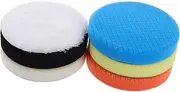 GANAZONO 6Pcs Cutting Polishing Pad Kit Durable Buffing Sponge Pads with Backing Plate for Car Buffers Wool Polishing Wheels Versatile for Cars Motorcycles Boats