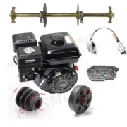 810mm Go Kart Rear Axle Kit 210cc 168F/170F OHV Engine Motor Mower Chopper Buggy
