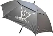 Umbrella, Windproof Semi Automatic Umbrella, with Double Canopy, 60" Diameter, Big Golf Course Umbrella, Unisex