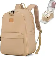 Hanke 18 Inch Expandable Travel Backpack for Women, Personal Item Backpack Work Backpack Woman Men Casual Daypack Backpacks