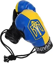 RORPOIR 1pair Mini Ukrainian Flag Boxing Gloves Keychain Pendant Stylish Sport Ornament for Car Bag and Holiday Decor Present for Boxing Enthusiasts and Parties