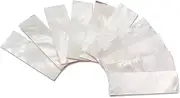 VICASKY 10 Pack White Shell Material Guitar Fretboard Inlays 36x12x1mm Fret Markers Easy to Cut Install