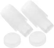 TINEASUR 2 Sets Honey Bottle Lids Small Plastic Storage Caps for Honey Jams and Sauces Easy to Clean Separable Design with Airtight Seal for Freshness and Flavor Preservation