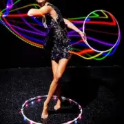 LED Light-Up Exercise Fitness Hoop Dance Lose Weight Colour Changing DetachablWZ