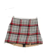 Plaid skirt S,XS Gray