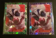 2X 2023 Cardsmiths Killer Klowns #12 RUDY Amethyst & Emerald Gem Refractor LOT