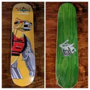 Voltron Lion Yellow Skateboard Deck - Finesse *Bubble Wrapped for Shipping*