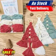 Christmas Tree DIY Kit, Woven Macrame Christmas Trees DIY KIT Wall Hangings ZQ