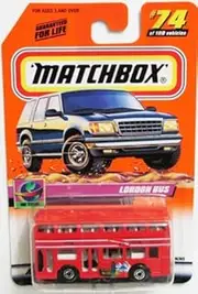 Matchbox 1999-74 of 100 Series 15 on Tour London Bus 1:64 Scale by Matchbox
