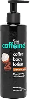 mCaffeine Naked and Raw Coffee Body Lotion - Moisturizing Body Lotion - Quick, Non-Greasy Formula - White Water Lily - Normal to Oily Skin - 6.76 oz