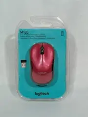 Logitech Wireless Mouse M185 Red - New In Box