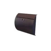 Locking Wall Mount Mailbox Corrosion Resistant Stainless Steel Powder Coat Black