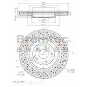 Bremtec Euro-Line GeoZinc Coated Brake Rotor - BDR17900EL