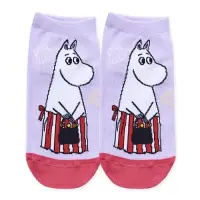 在飛比找博客來優惠-【ONEDER 旺達棉品】MOOMIN 直版襪 女襪 短襪 