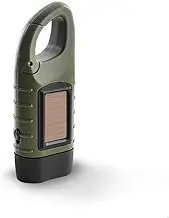New Hand Crank Solar Powered Rechargeable LED Camping Emergency Flashlight Survival Flashlight for Outdoor Camping Climbing Hiking