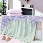 Purple Procedure Tax Light Sky 3D Warm Plush Fleece Blanket Picnic Sofa Couch