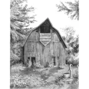 Sketching Made Easy Kit 9"X12" Old Country Barn
