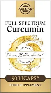 Solgar Full Spectrum Curcumin Liquid Extract, 90 Softgels - Faster Absorption - Brain, Joint & Immune Health - Long Lasting Support - Non GMO, Gluten Free, Dairy Free - 90 Servings