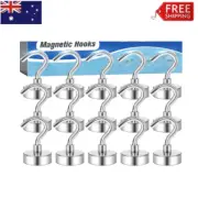 15x Strong Magnetic Hooks Hook Magnet Hanger Key Holder Kitchen fridge AU