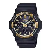Casio Men's Watch GAS-100 World Timer Black Analog Digital Dial Strap GAS100G-1A