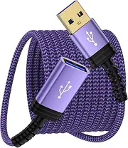 USB Extension Cable Cord 9.8FT, USB 3.0 A Extender Male to Female for Mouse, Keyboard, Hub, Game Controller, Webcam, Camera, Hard Drive, Flash Drive, Printer - 9.8 Feet
