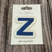 Letter “Z” Adhesive Patch 2” Blue/White