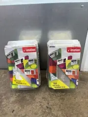 Imation Neon Diskettes 40 Pack IBM 2HD 3.5" Floppy Disks with Case - NEW 2 PACKS