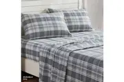 Laura Ashley Mulholland Flannelette Sheet Set Grey